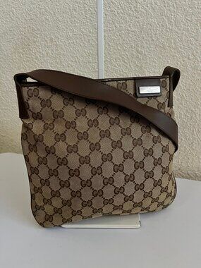 Gucci GG vintage unisex canvas messenger bag
